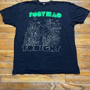 Vintage Toby Mac Black T-Shirt with Green and White Graphic